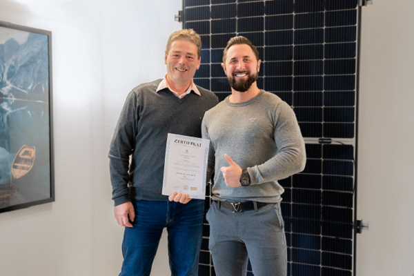 Zertifikat ISO1400 PaderSolar